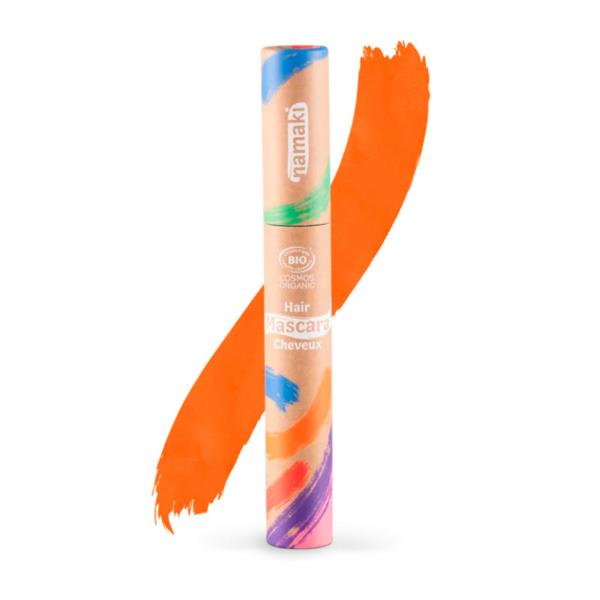 MASCARA PELO naranja NAMAKI DISFRAZ PINTURA MAQUILLAJE NIÑOS INFANTIL FACIL LAVABLE