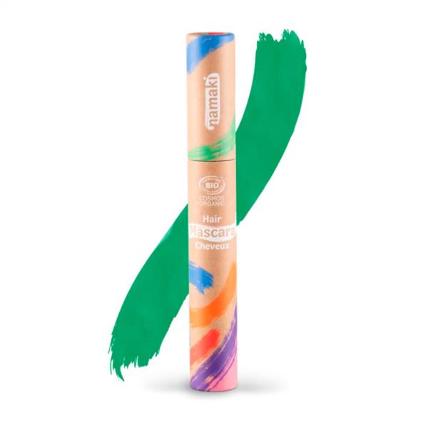 MASCARA PELO verde NAMAKI DISFRAZ PINTURA MAQUILLAJE NIÑOS INFANTIL FACIL LAVABLE