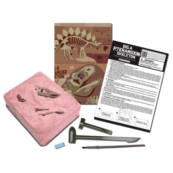 JUEGO EDUCATIVO KIT ARQUEOLOGIA INFANTIL NIÑOS FOSIL DINOSAURIO MANUALIDAD