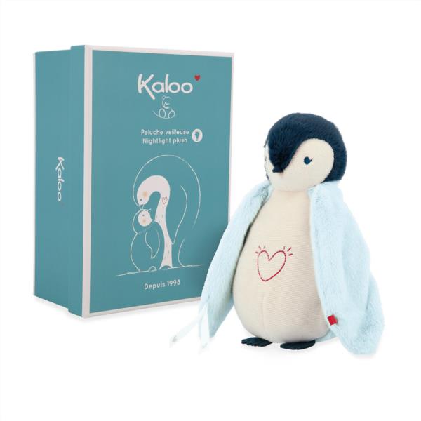 Luz Nocturna Pingüino de Peluche azul - Kaloo apego bebes niños habitacion