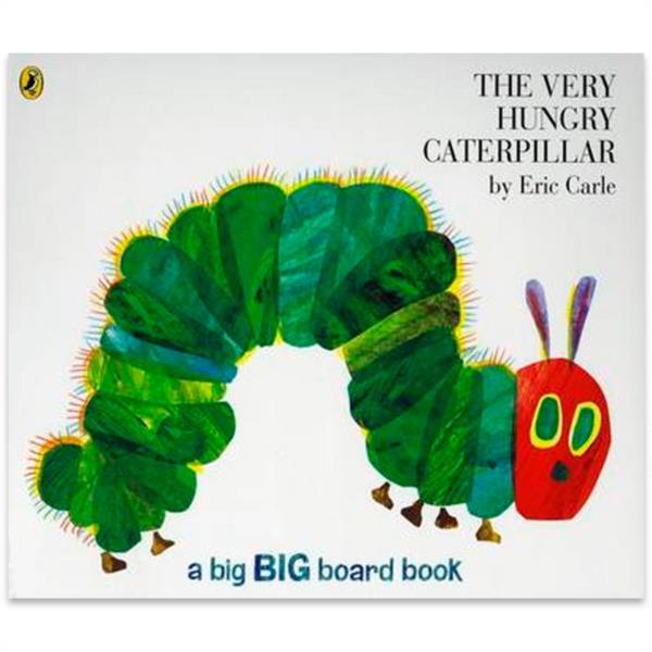 BOARD BOOK LIBRO THE VERY HUNGRY CATERPILLAR ERIC CARLE LA ORUGA GLOTONA EN INGLES