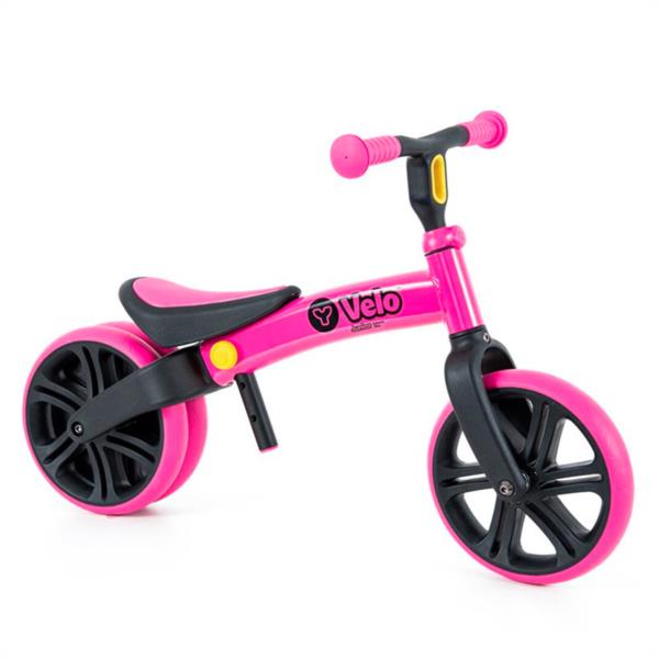 BICICLETA DE EQUILIBIRIO YVELO JUNIOR ROSA YVOLUTION MANILLAR AJUSTABLE MOTRICIDAD NIÑOS