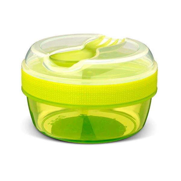 caja almuerzo con tapa refrigerante hielo ni'cie cup lime verde