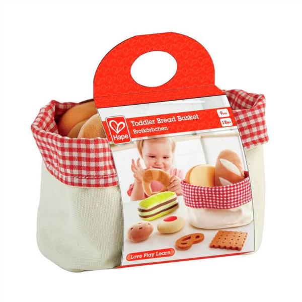 CESTA DE PAN DE TELA DE FIELTRO HAPE DESARROLLO DEL TACTO IMAGINACION LENGUAJE NIÑOS INFANTIL