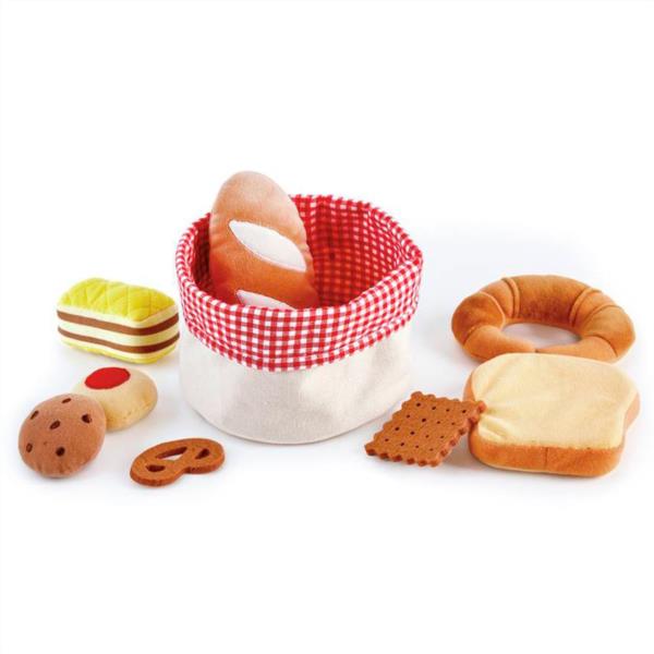 CESTA DE PAN DE TELA DE FIELTRO HAPE DESARROLLO DEL TACTO IMAGINACION LENGUAJE NIÑOS INFANTIL