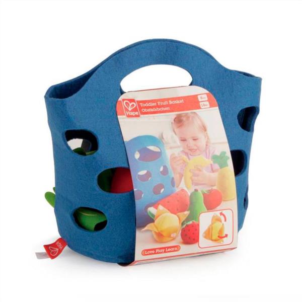 CESTA DE FRUTAS FIELTRO HAPE FOMENTA EMPATIA MOTRICIDAD FINA LENGUAJE NIÑOS INFANTIL