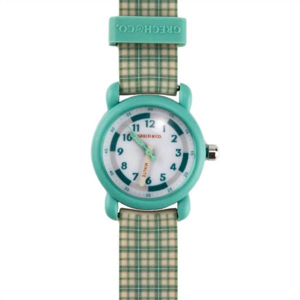 reloj infantil fern plaid grech&co aprendizaje horas niños