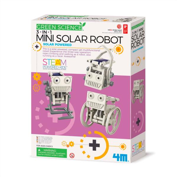 CONSTRUIR ROBOT SOLAR 3EN1 NIÑOS APRENDIZAJE INFANTIL FOMENTA LA CONCENTRACION