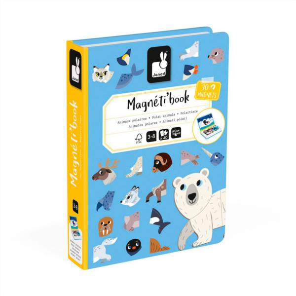 magnetibook magneti book libro magnetico animales polares janod