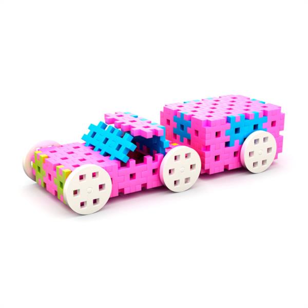 bloques meli basic constructor pink travel box 500 pzs auto