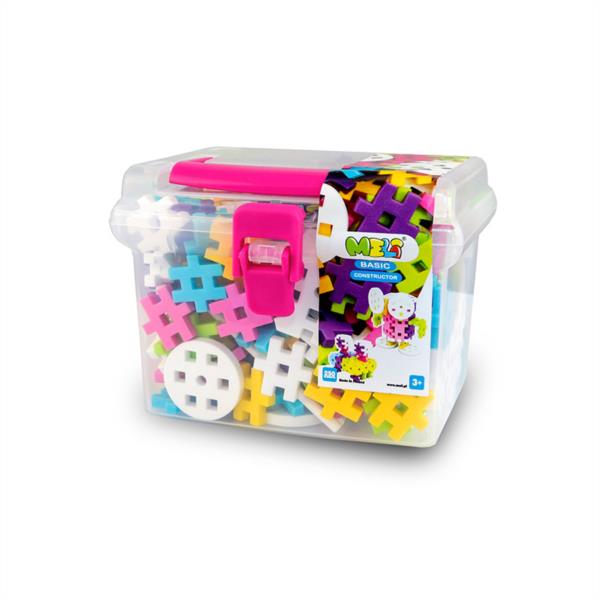 bloques meli basic constructor pink travel box 250 pzs 