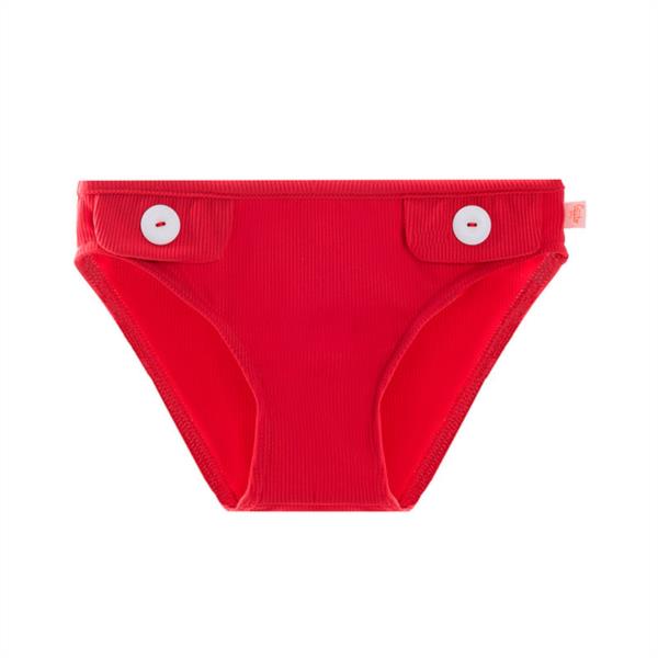 BRAGUITA CULETIN BEBE NIÑOS LYCRA ROJO RETRO GUITO PROTECCION SOLAR BAÑO PLAYA PISCINA