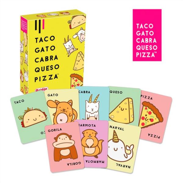 JUEGO DE CARTAS TACO GATO CABRA QUESO PIZZA NIÑOS JUEGO INFANTIL LUDILO RAPIDEZ CONCENTRACION VIAJE