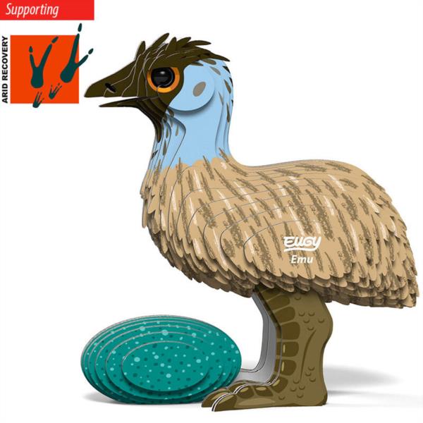 EUGY EMU MAQUETA MONTABLE CARTON MANUALIDAD NIÑOS JUEGO EDUCATIVO