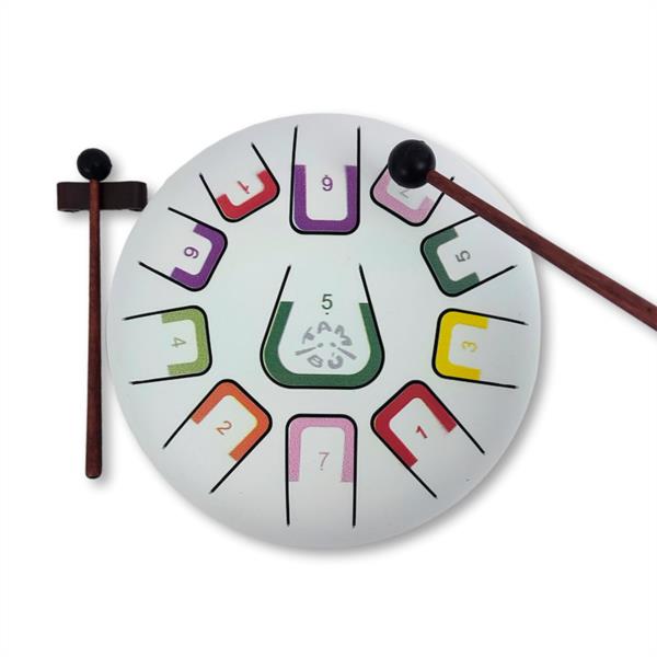 instrumento musical niños tambu blanco regalo fomenta imaginacion infantil lenguaje logica