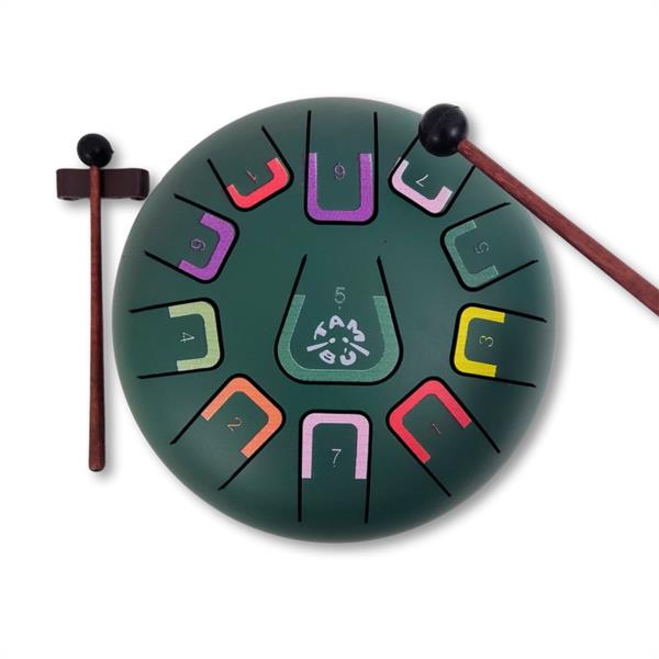 instrumento musical niños tambu verde jungla regalo fomenta imaginacion infantil lenguaje logica