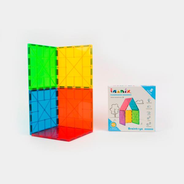 bloques magneticos infantil niños imanix braintoys 5 piezas grandes concentracion creatividad