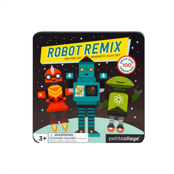 juego magnético robot remix petit collage infantil niños coordinacion ojo mano imaginacion