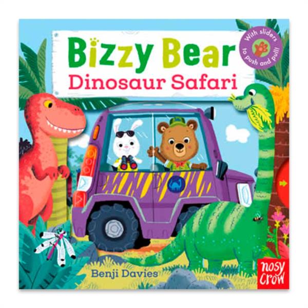 BIZZY BEAR: DINOSAUR SAFARI OSITO TITO INGLES LIBRO SOLAPAS LENGUETAS BEBES