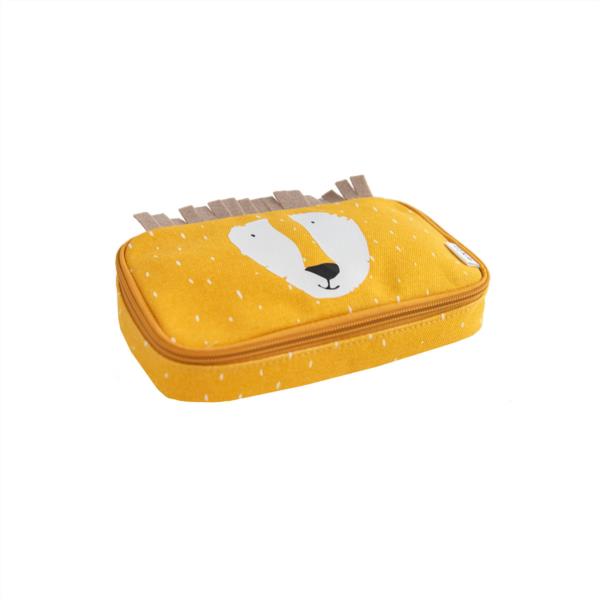  estuche trixie infantil niños lapices ceras leon amarillo