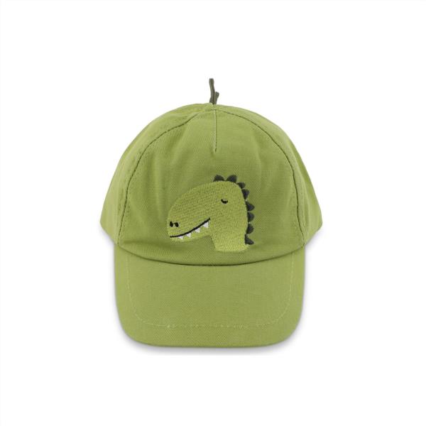 gorra infantil niños trixie dino dinosaurio verde