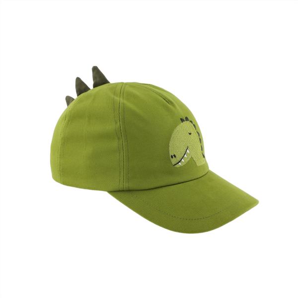 gorra infantil niños trixie dino dinosaurio verde