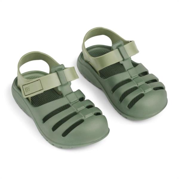 BEAU SANDALS VERDE CON VELCRO LIEWOOD BAÑO VERANO ZAPATO COMODO CHANCLAS NIÑOS PISCINA