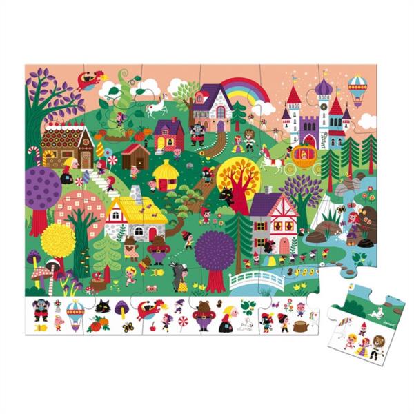 puzzle puzle janod infantil niños cuentos fomenta motricidad fina concentracion formas y colores