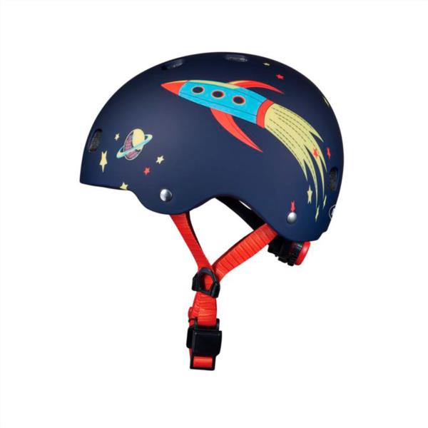 casco infantil cohete azul micro calidad seguridad proteccion niños patinete bicicleta patines