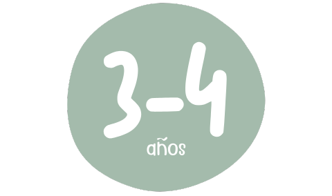 De 3 a 4 años