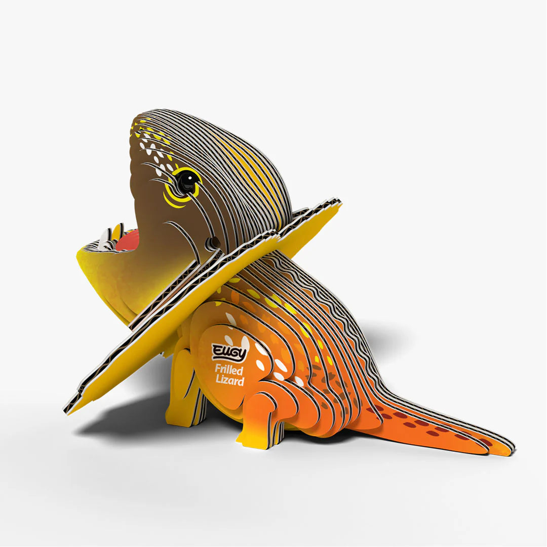 Puzzle 3D Lagarto Con Volantes Eugy Dodoland