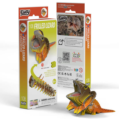 Puzzle 3D Lagarto Con Volantes Eugy Dodoland
