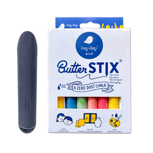12 Tizas ButterStix Multicolor Con Aplicador Jaq Jaq Bird