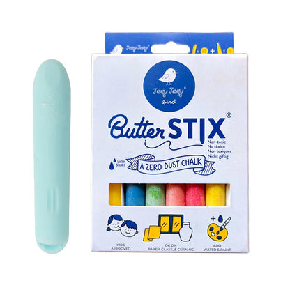 12 Tizas ButterStix Multicolor Con Aplicador Jaq Jaq Bird
