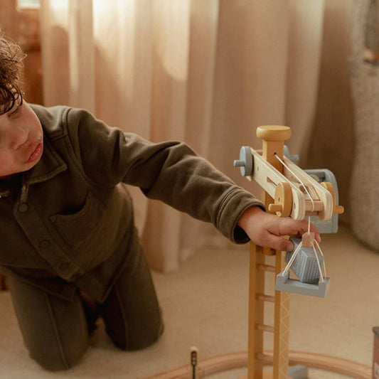 Set Construcción Con Grúa Little Dutch