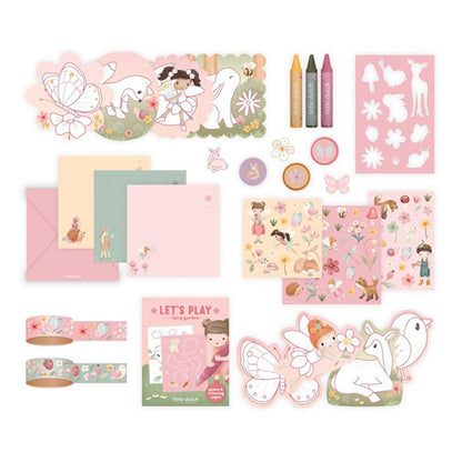 Maleta Creatividad Rosa Fairy Garden Little Dutch