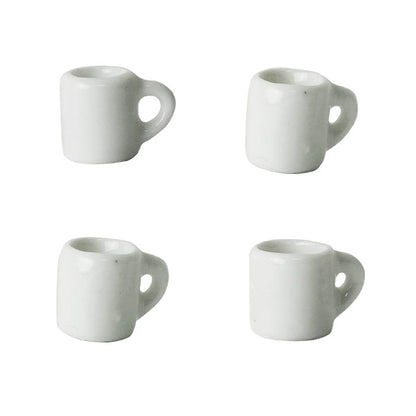 Tazas Porcelana x4 Miniatura Casa de los Ratones Minis