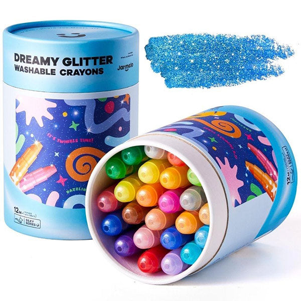 24 Crayones Lavables Jarmelo Dreamy Glitter