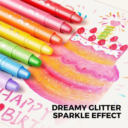 24 Crayones Lavables Jarmelo Dreamy Glitter
