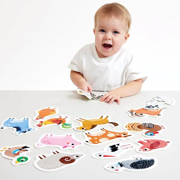 Puzzles Animales Granja Banana Panda