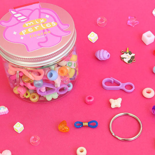 Mix Perlas Abalorios Unicornios Para Pulseras Colgantes Llaveros