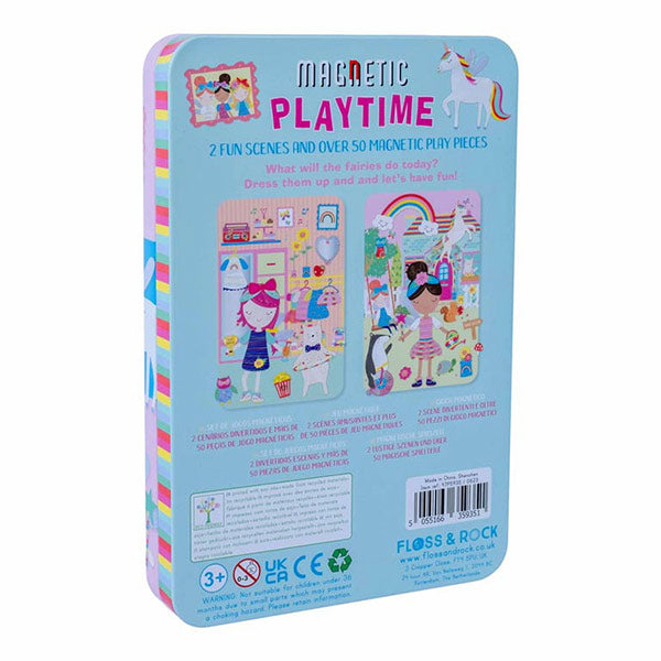 Estuche Metal Juego Magnético Rainbow Fairy Floss And Rock