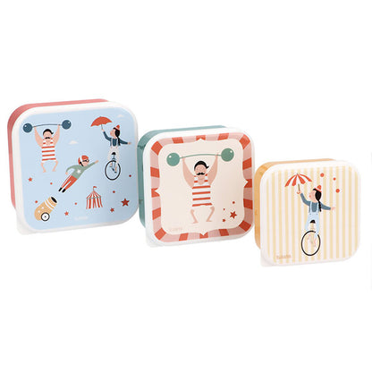 3 Cajas Almuerzo Circus Show Tutete