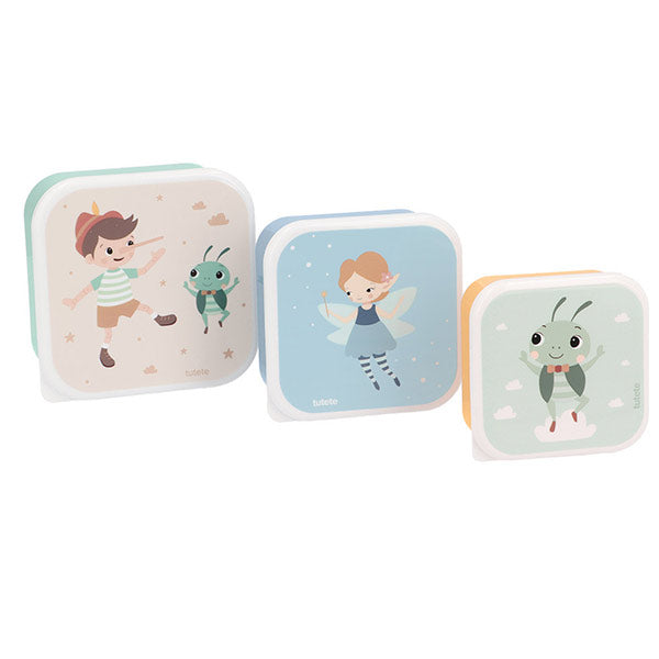 3 Cajas Almuerzo The Wooden Boy Tutete