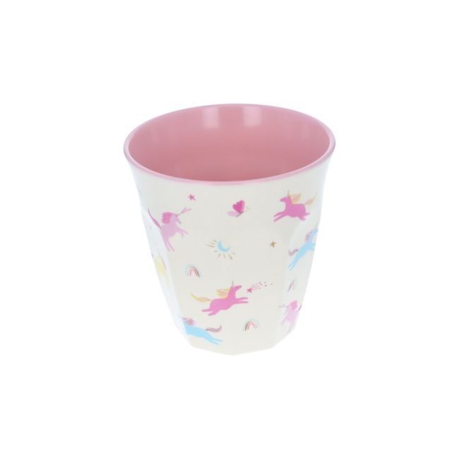 Vaso Infantil Grande Melamina Unicornios