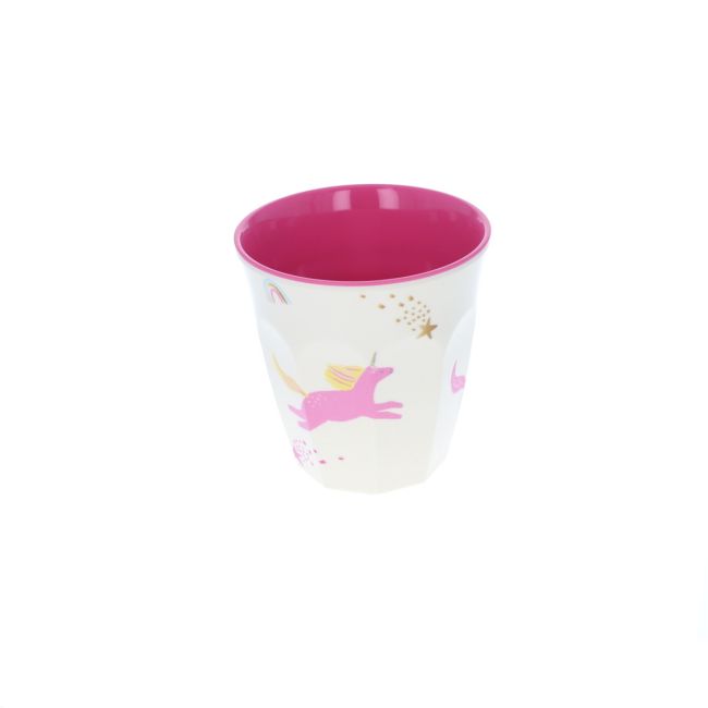 Vaso Infantil Pequeño Melamina Unicornios