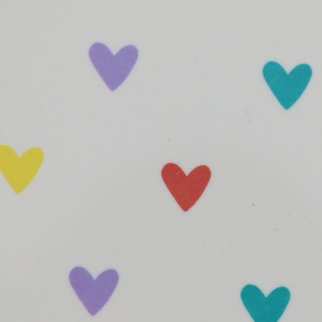 Plato Infantil Melamina Corazones Multicolores