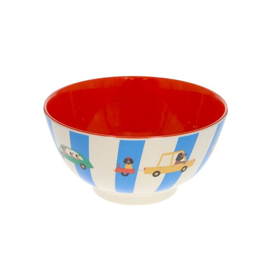 Cuenco Bol Infantil Melamina Vehículos y Perros Croquette