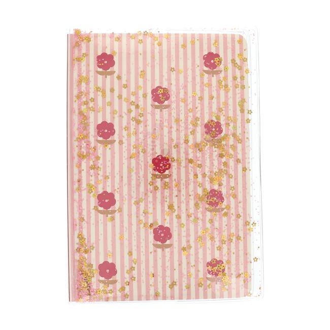 Libreta Líneas Decoración Líquida Flores Rojas