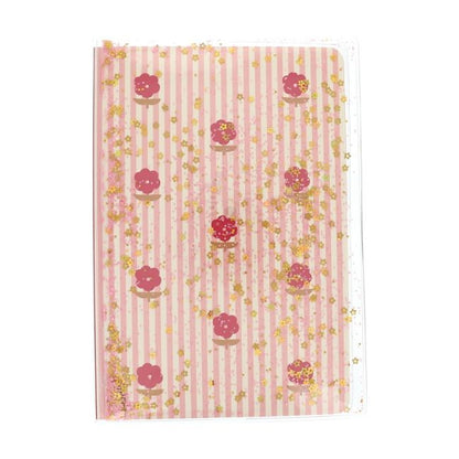 Libreta Líneas Decoración Líquida Flores Rojas
